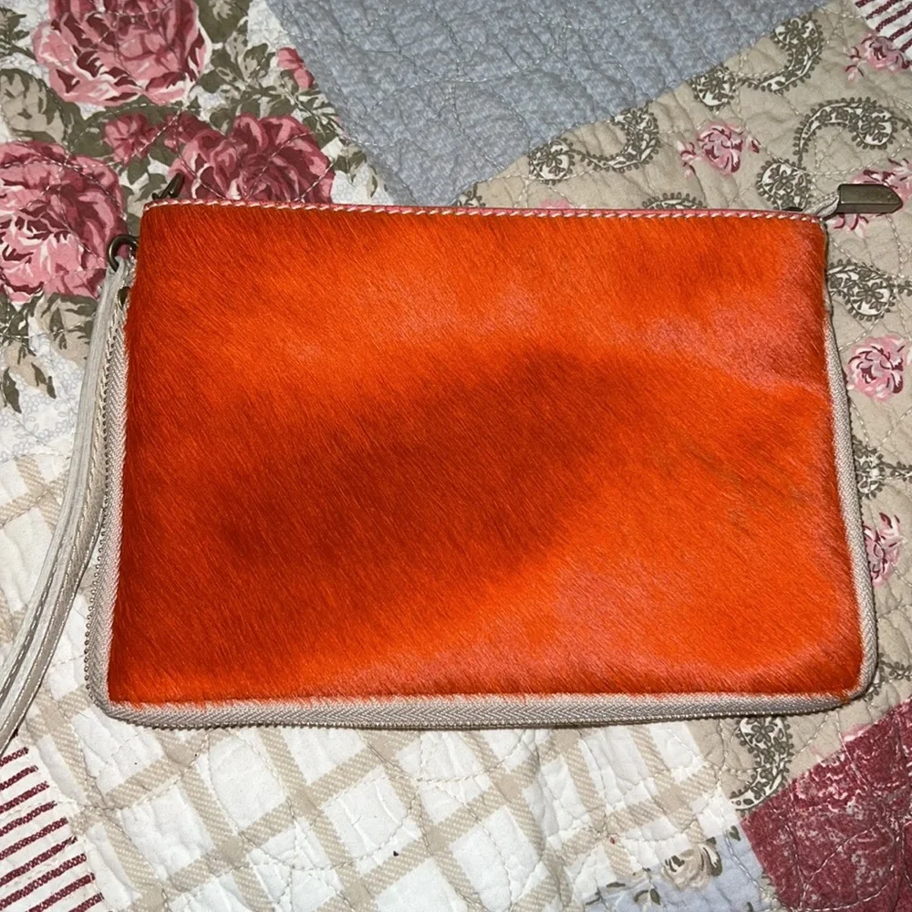 Genuine Leather Borse in Pelle Italy horse hair convertible wristlet purse